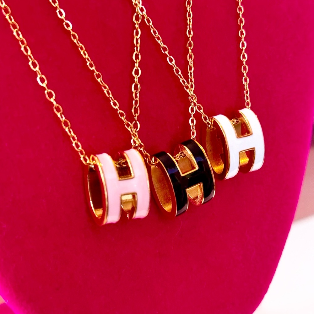 H Pop Necklace 
Enamel - Picture 3 of 8